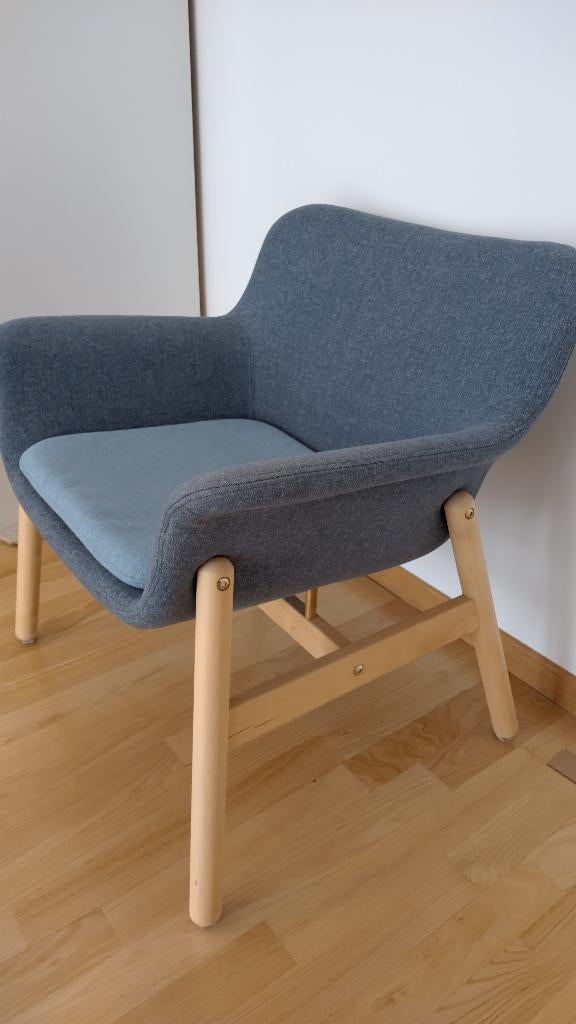 Fauteuils/chaises Ikea Vedbo, comme neufs, bleu, Maison & Meubles, Fauteuils, Enlèvement, Neuf