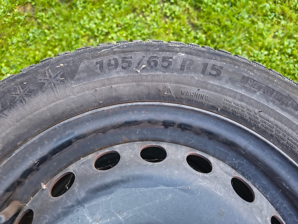 4 Velgen + banden, Ophalen, Gebruikt, 15 inch, Banden en Velgen