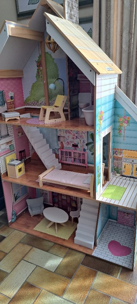Poppenhuis Kidkraft, Kinderen en Baby's, Ophalen, Zo goed als nieuw, Poppenhuis