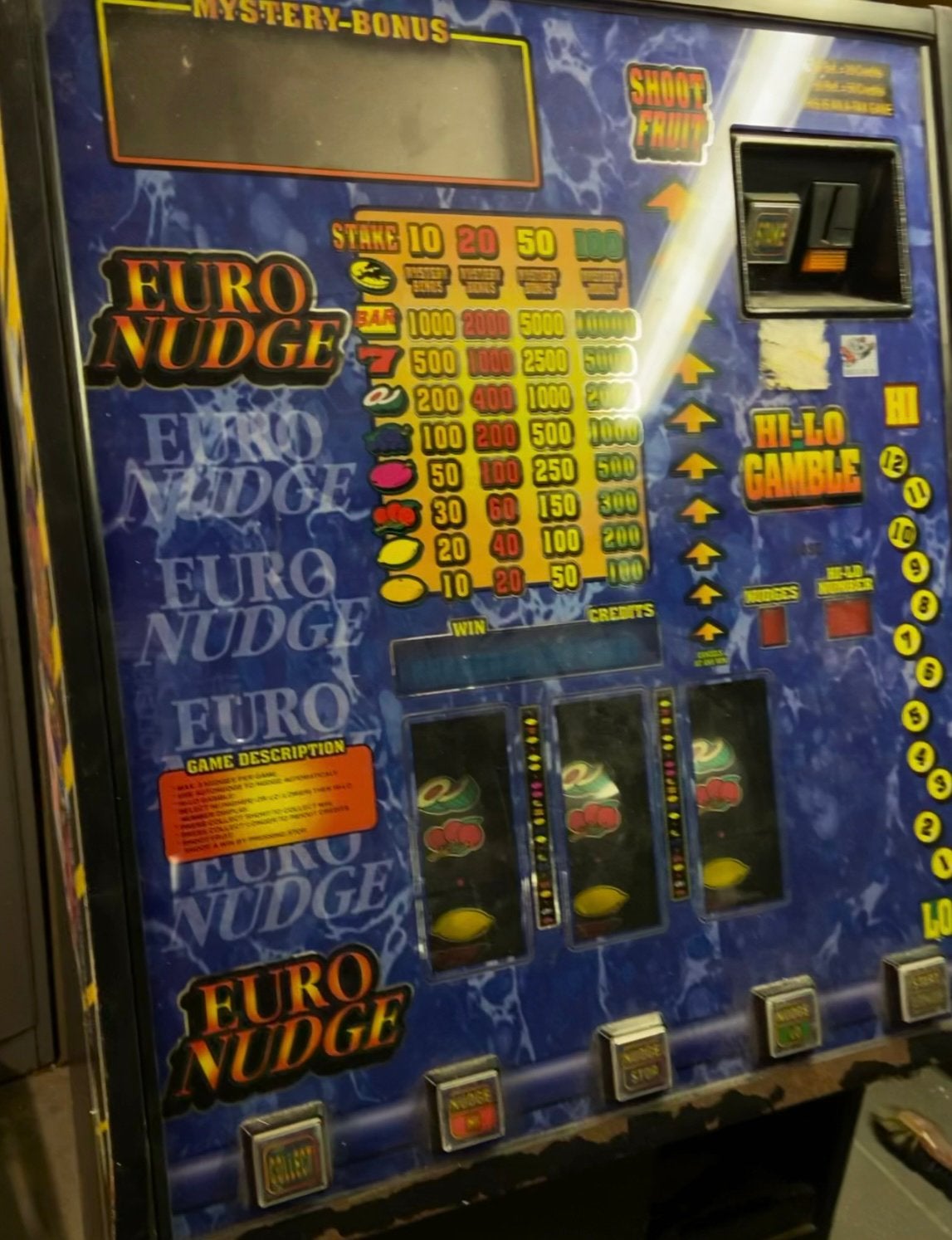 Euro nudge gokkast, Verzamelen, Automaten | Gokkasten en Fruitautomaten, Euro, Ophalen, Zo goed als nieuw