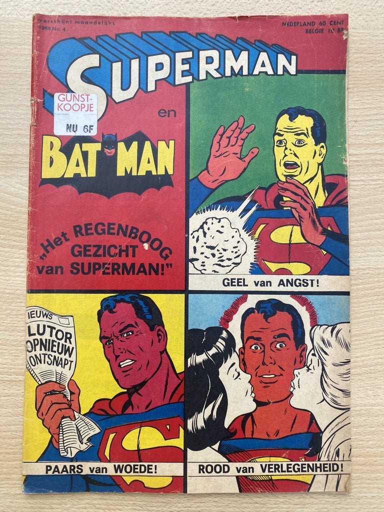 Superman en Batman strips 4 en 5 uit 1968, Boeken, Meerdere stripboeken, Verzenden, Gelezen