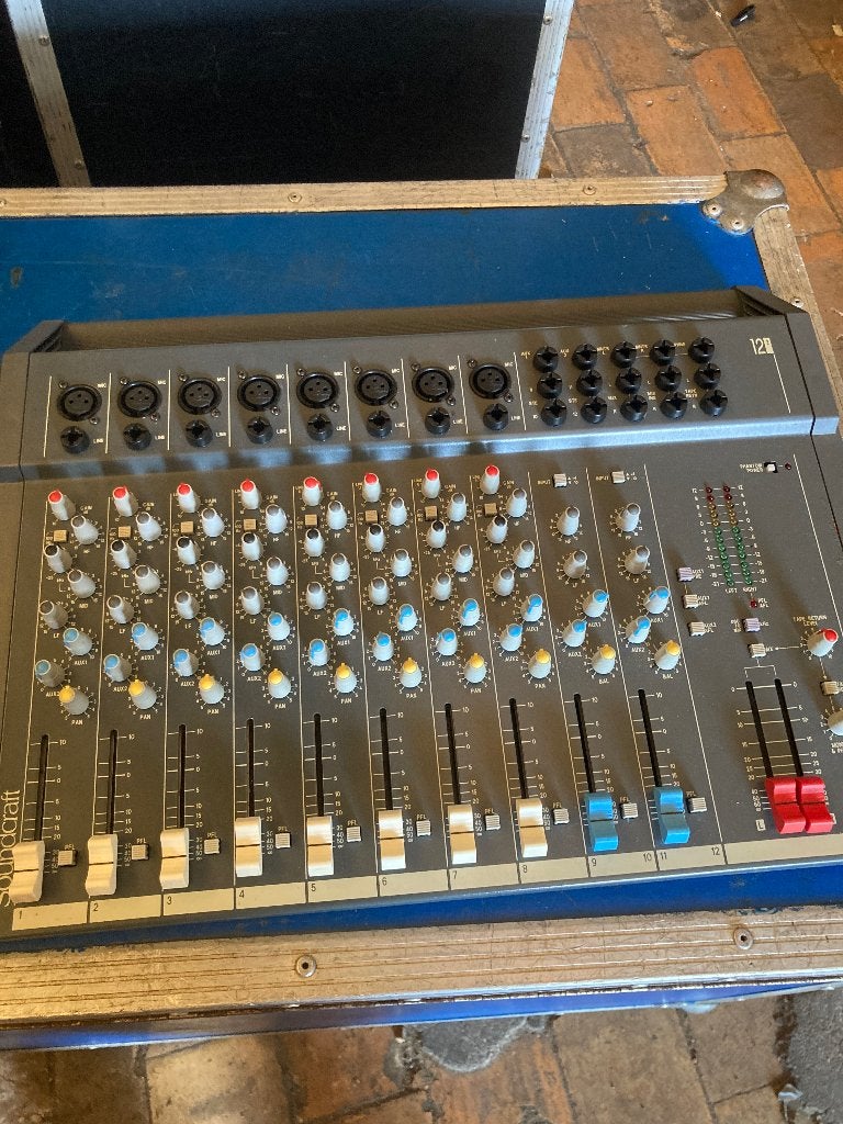 Table de mixage Soundcraft folio 12, Ophalen, Gebruikt, 10 tot 20 kanalen, Microfooningang