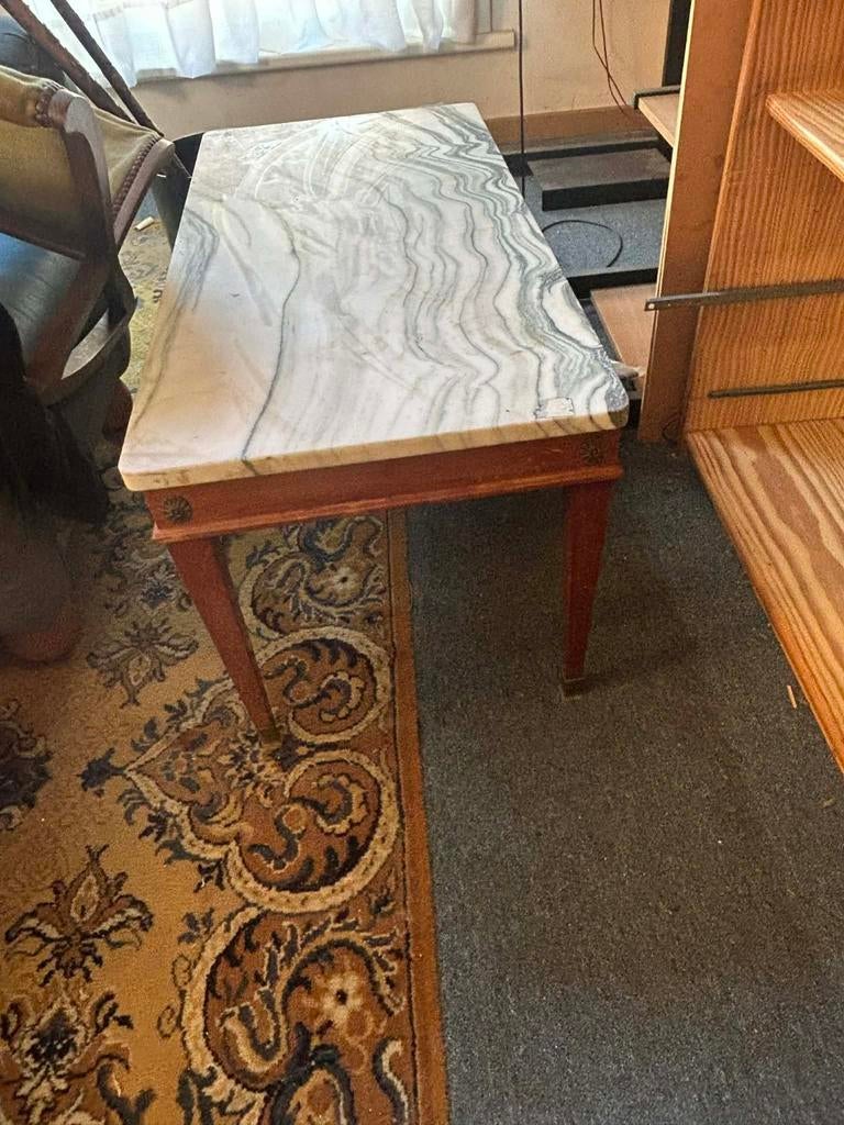 Tafel marmer plateau - table plateau marbre, Antiek en Kunst, Ophalen