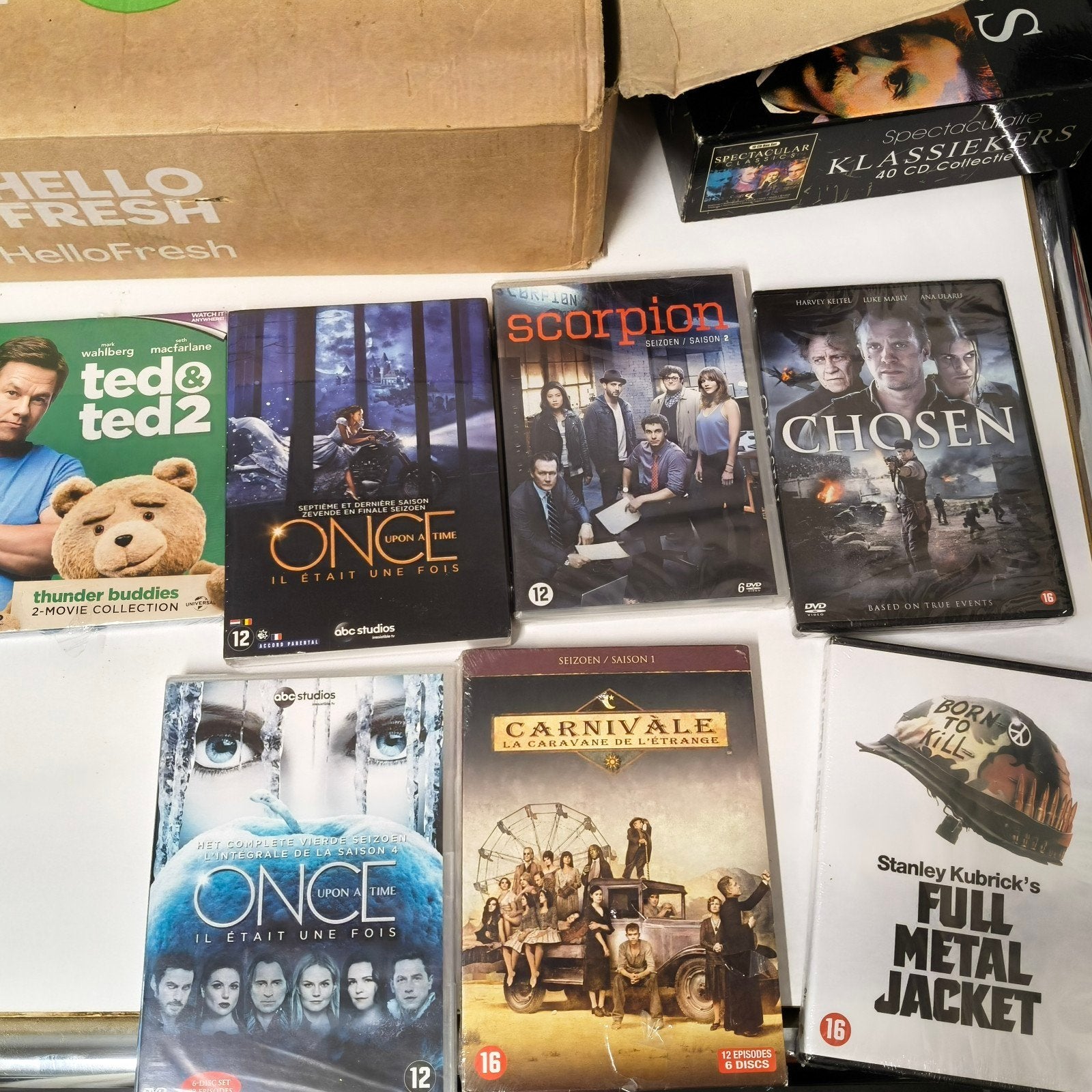 verschillende nieuwe dvd's ,nog in verpakking, Ophalen