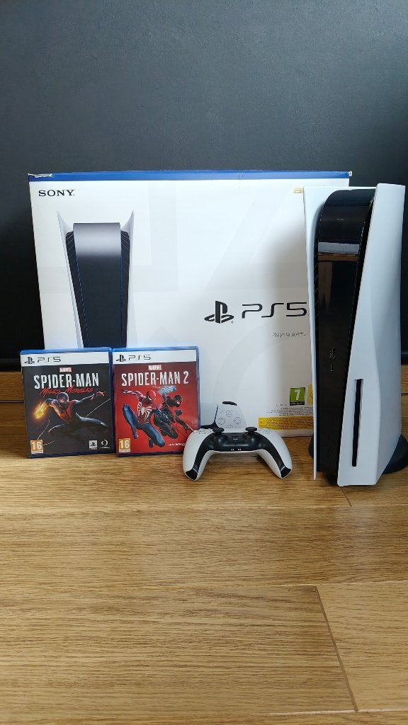 Playstation 5 disc edition + 2 games, Enlèvement, Comme neuf, Playstation 5