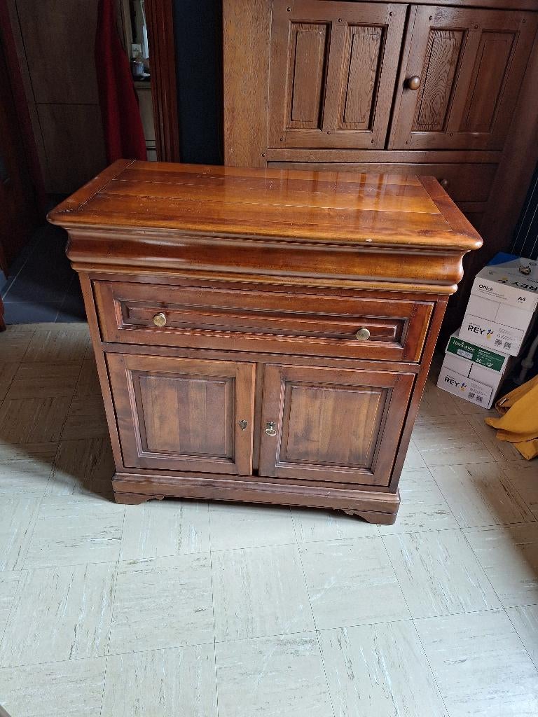 Ancien meuble télé en merisier, Enlèvement, Comme neuf, 25 à 50 cm, 50 à 100 cm