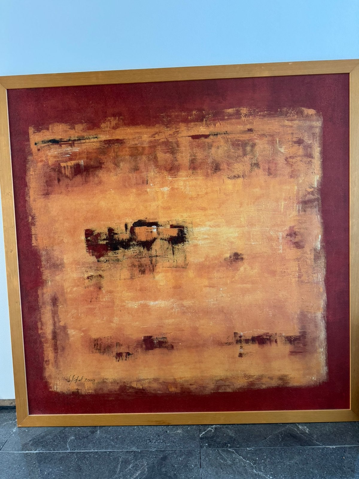 Grand cadre peinture, Enlèvement