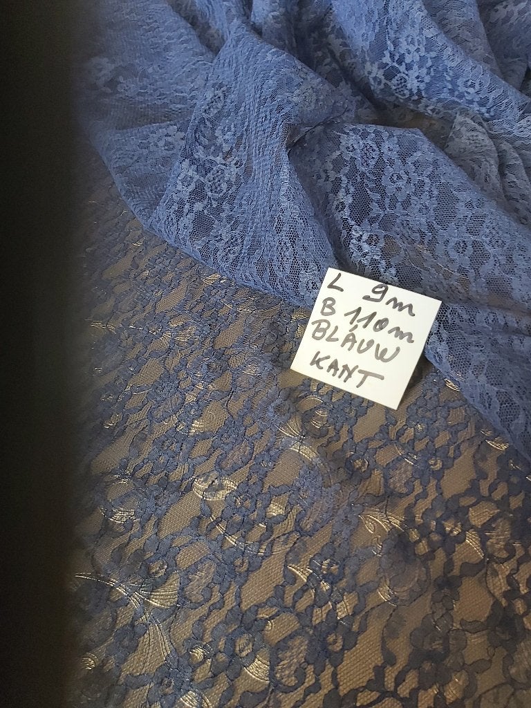 tissus en dentelle bleu/noir, fournitures de couture Veritas, Enlèvement ou Envoi, Neuf, Dentelle