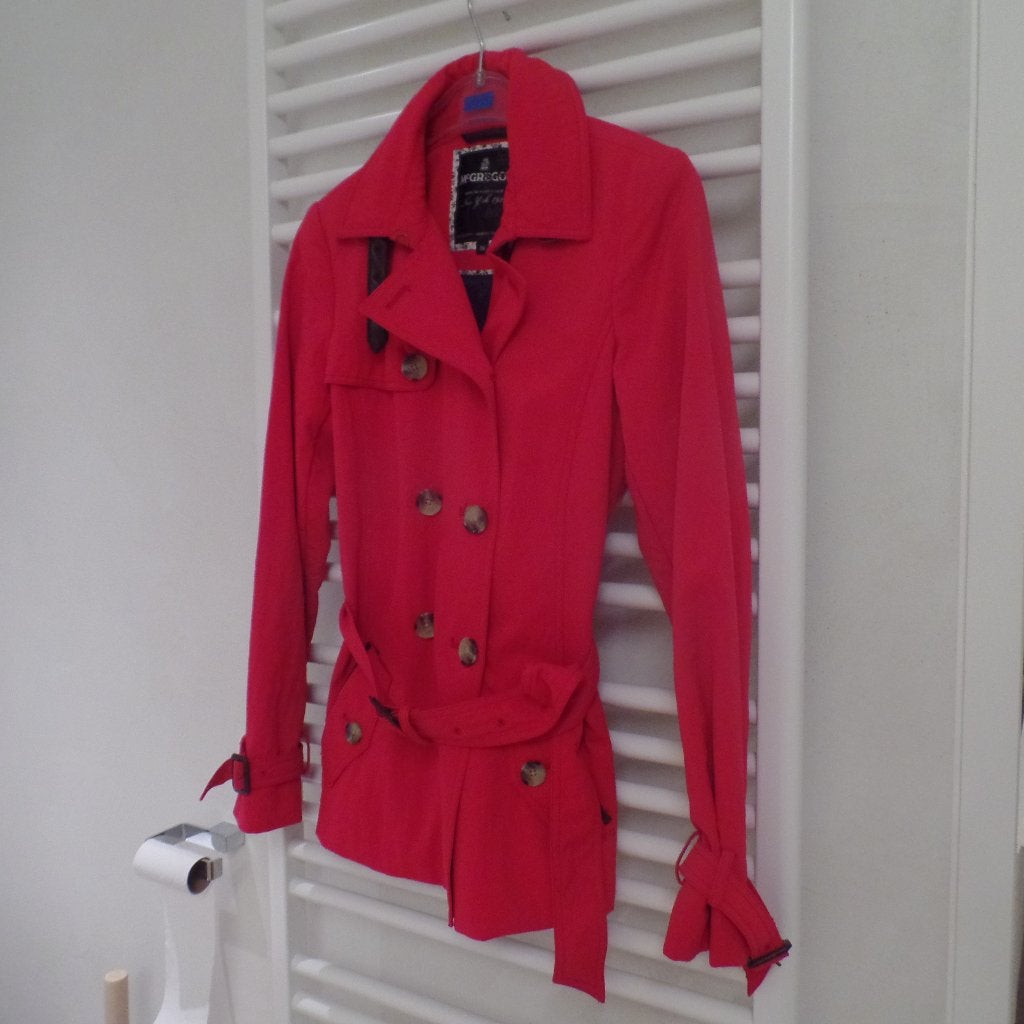 Rode regenmantel Mc Gregor, Kleding | Dames, McGregor, Ophalen of Verzenden, Zo goed als nieuw, Jasje