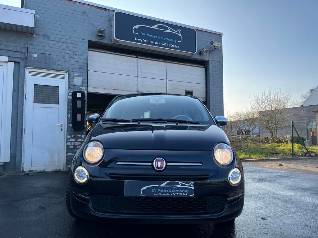 Fiat 500, Auto's, Voorwielaandrijving, Stof, 4 cilinders, Zwart