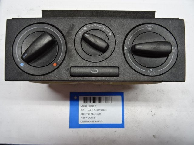 PANNEAU DE COMMANDE CLIMATISATION Lupo (6X1) (1J0819045F), Utilisé, Volkswagen