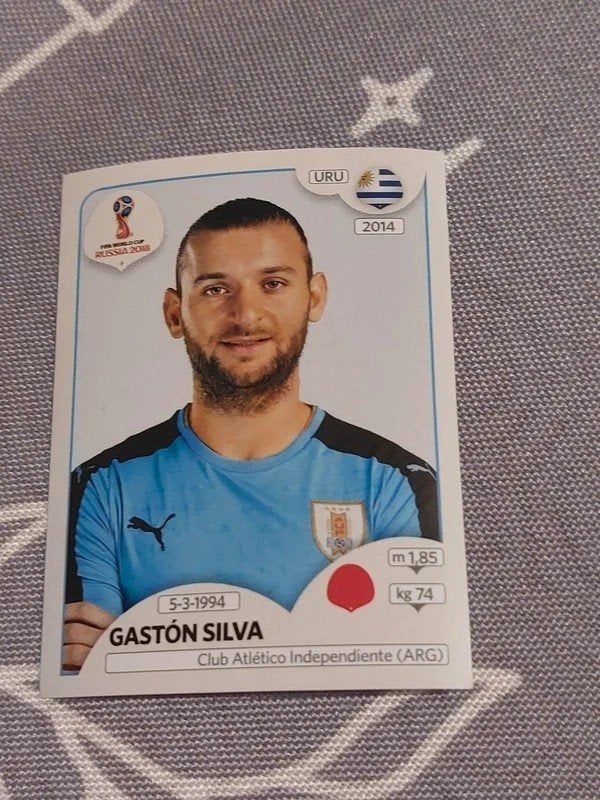 Panini / Sticker : Gaston Silva / Uruguay / WK 2018, Verzamelen, Ophalen of Verzenden, Nieuw, Poster, Plaatje of Sticker