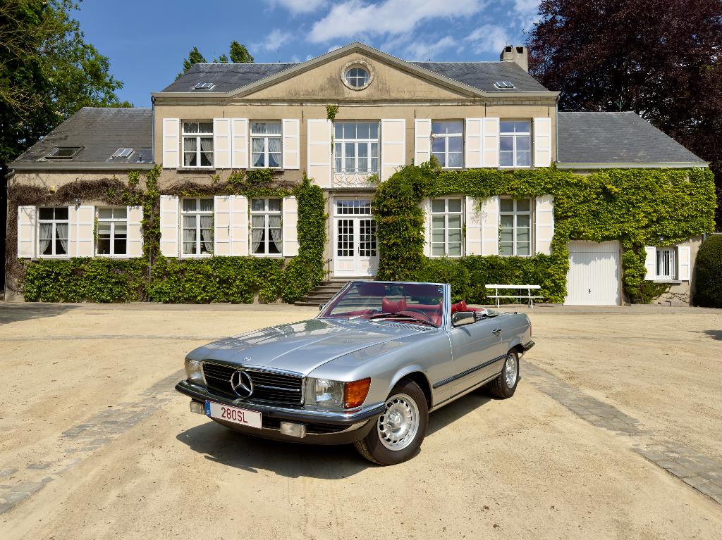 Mercedes-Benz 280SL -European Car -Carpass -Complete History, Auto's, Mercedes-Benz, Particulier, SL, ABS, Elektrische ramen, Lederen bekleding