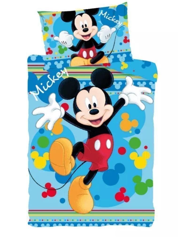 Mickey Mouse Baby / Peuter Dekbedovertrek 100 x 135 - Disney, Blauw, Dekbedovertrek, Nieuw, Ophalen of Verzenden