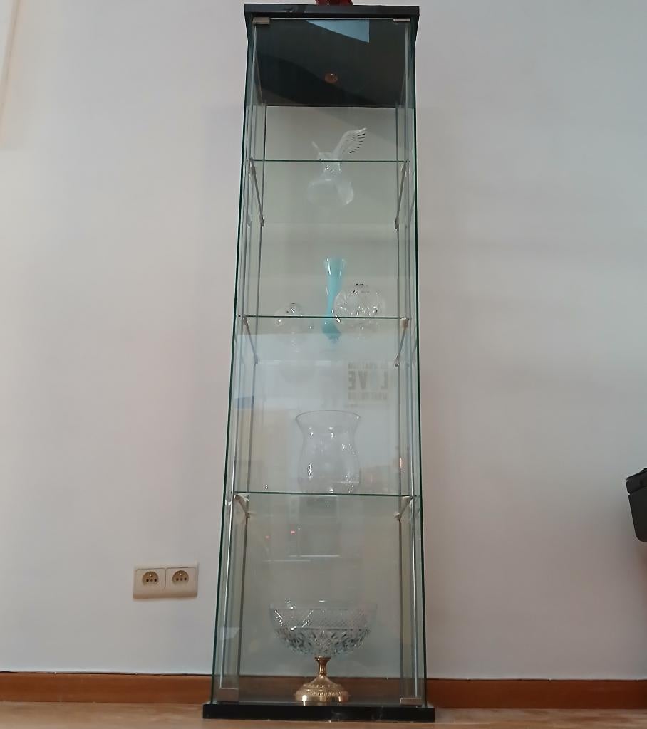 IKEA vitrinekast / glazen display kast – zeer nette staat, 25 à 50 cm, Glas, modern, Verre, Utilisé
