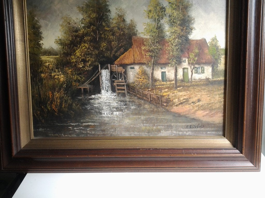 schilderij te koop, Antiek en Kunst, Ophalen, Doek, Landschap, Olieverf