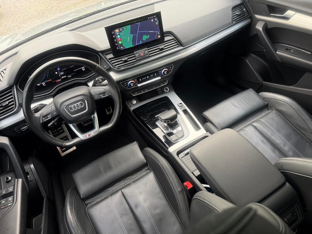 Audi SQ5 Coupé 3.0 TDi V6 - Pano - 347PK / 2021 - Nardo Grey, Auto's, Automaat, 2987 cc, Leder, Bedrijf