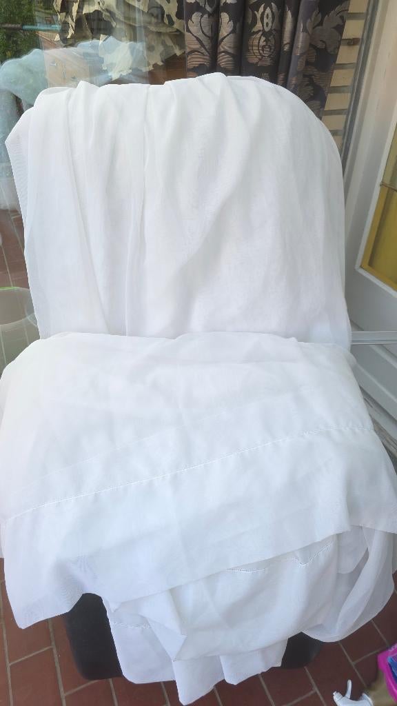 rideaux sur mesure, Enlèvement ou Envoi, Comme neuf, Blanc