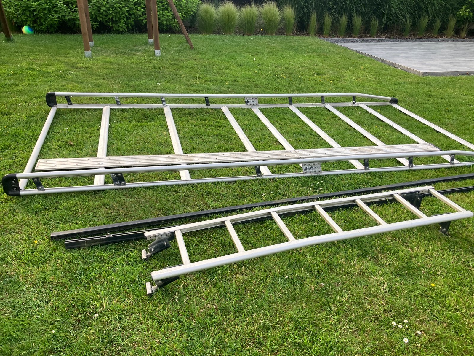 Dakdrager Alurack met Ladder en Roller L3H2, Auto diversen, Dakdragers, Ophalen, Gebruikt