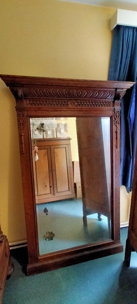 Très grand miroir lourd — 120 x 13 x 180 cm, Maison & Meubles, Enlèvement, Utilisé
