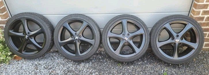 Jantes 5X112 8X18,  état neuf, pneus  Michelin Pilot Alpin., Ophalen, 18 inch, Banden en Velgen, Nieuw