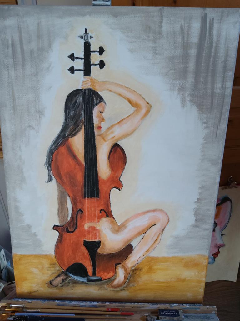 Acriel schilderij, Antiek en Kunst, Ophalen of Verzenden