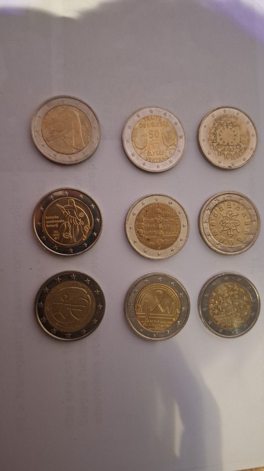 Verzameling 2euro munten, Ophalen