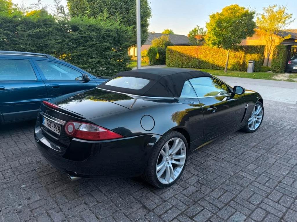 Prachtige Jaguar XK Cabrio 3.5 V8 (2008) in topstaat!, 3500 cc, Cabriolet, Zwart, Leder
