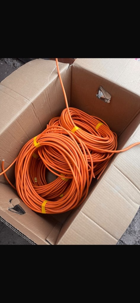 Oranje 500v 2x1,5 kabel stukken, Enlèvement, Utilisé, Câble ou Fil électrique