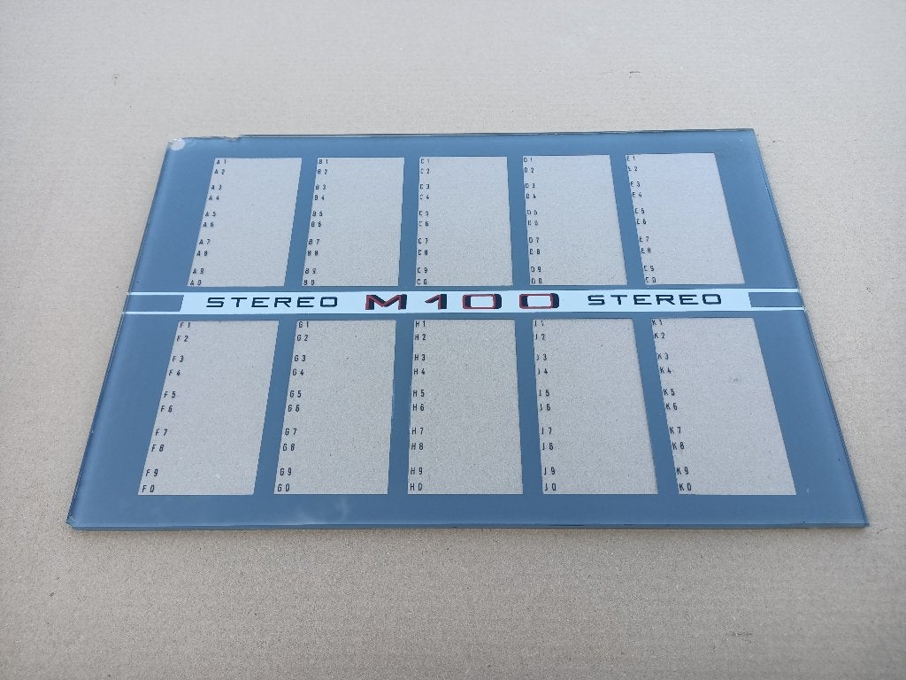 Front Glas Harting M100 (1966) jukebox, Verzamelen, Ophalen