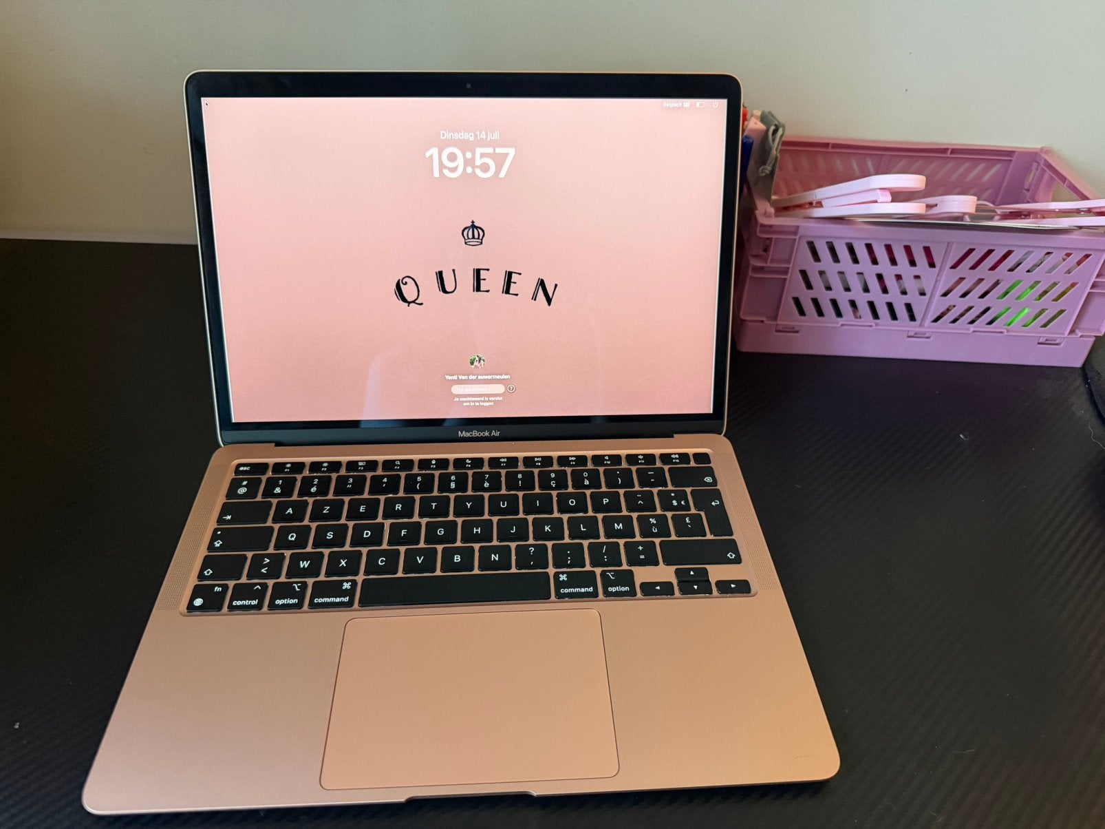 Rose gold Macbook air 2020 13 inch, Ophalen, Zo goed als nieuw, 13 inch, MacBook