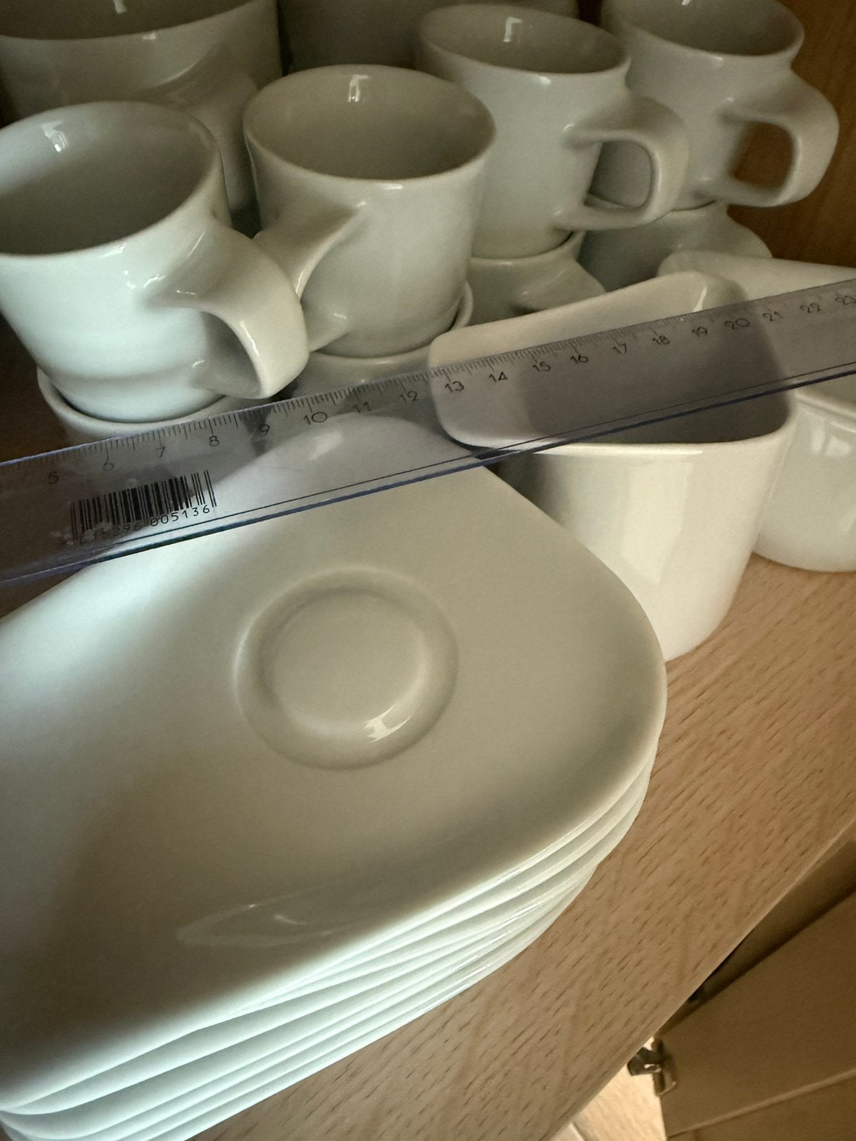 Lot 8 tasses expresso + sous-tasse + lait + sucre, Enlèvement
