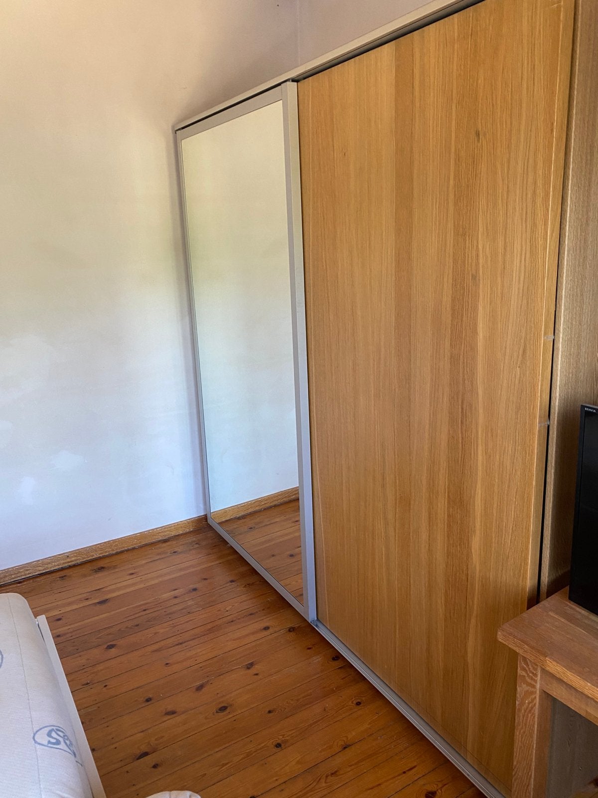Ikea Pax kleerkast met spiegel - gratis, Enlèvement, Utilisé, 200 cm ou plus, 200 cm ou plus