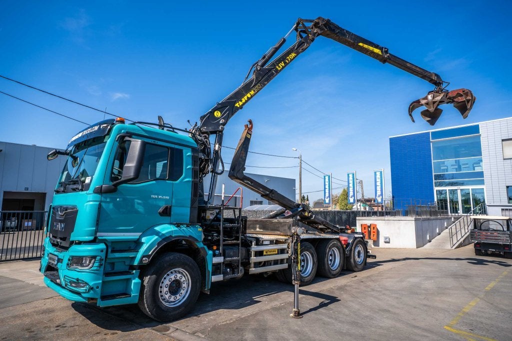 MAN TGS 35.510 8X4-4 BL + TAJFUN L170 K (bj 2022), Auto's, Vrachtwagens, Automaat, Euro 6, 520 pk, MAN