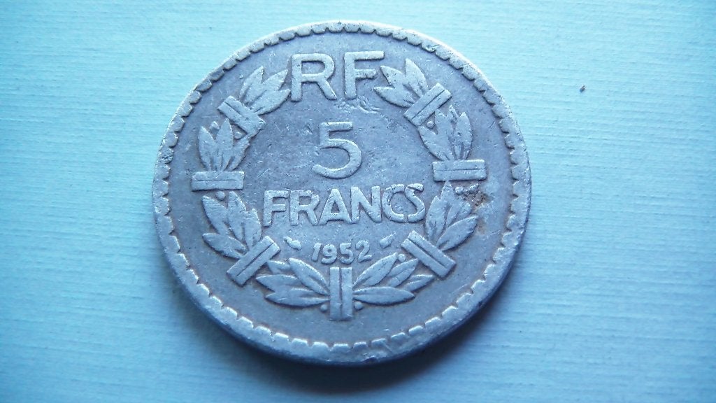 france 5 francs 1952, Enlèvement, France