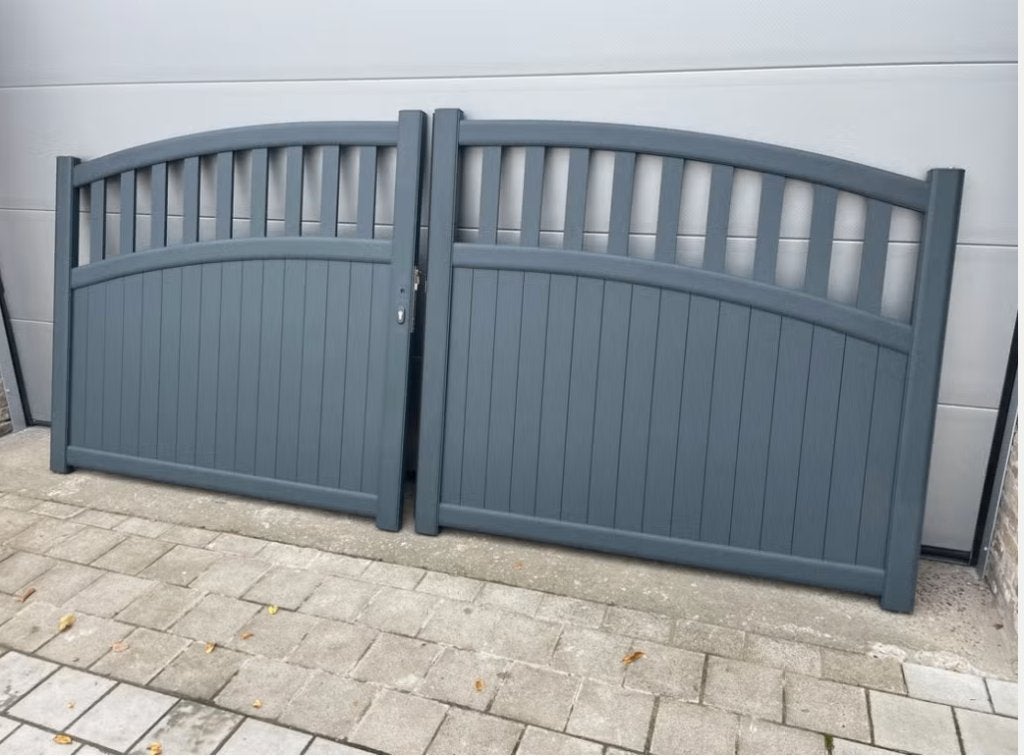 draaipoort aluminium LOGIE, Tuin en Terras, Ophalen, Gebruikt, Aluminium, Draaipoort