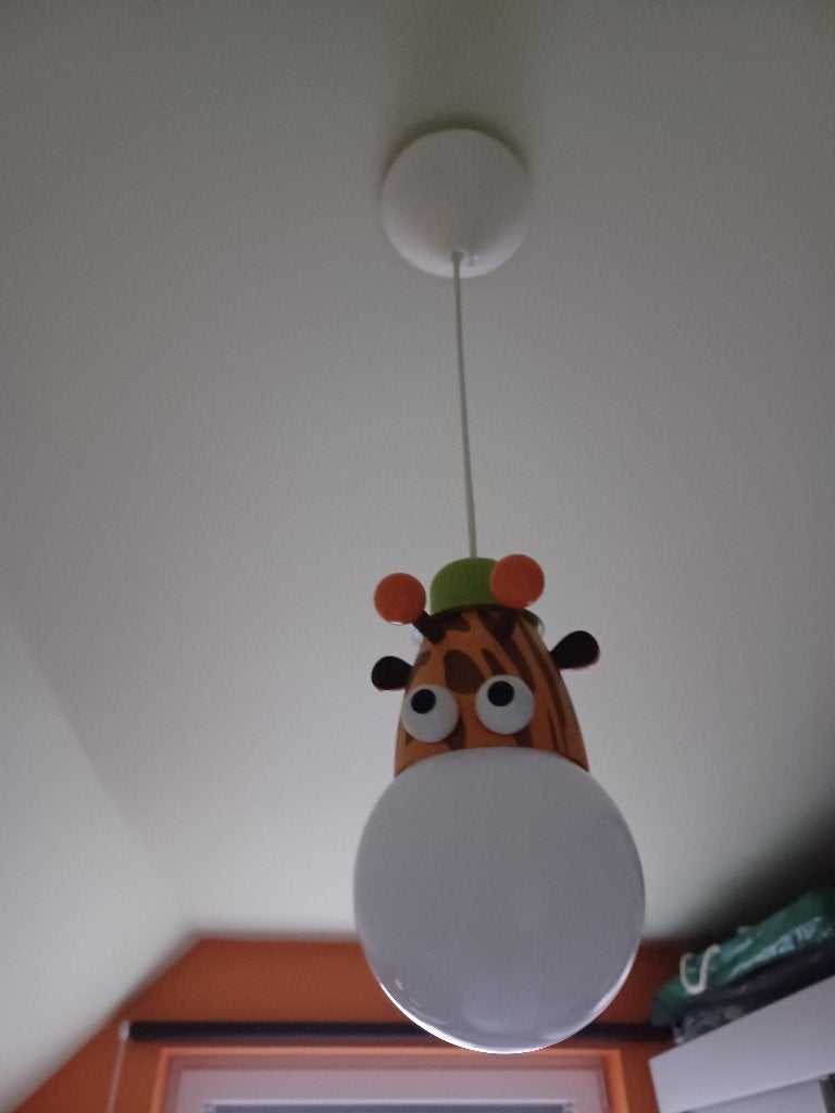 hanglamp giraf, Ophalen, Gebruikt, Wit, Lamp
