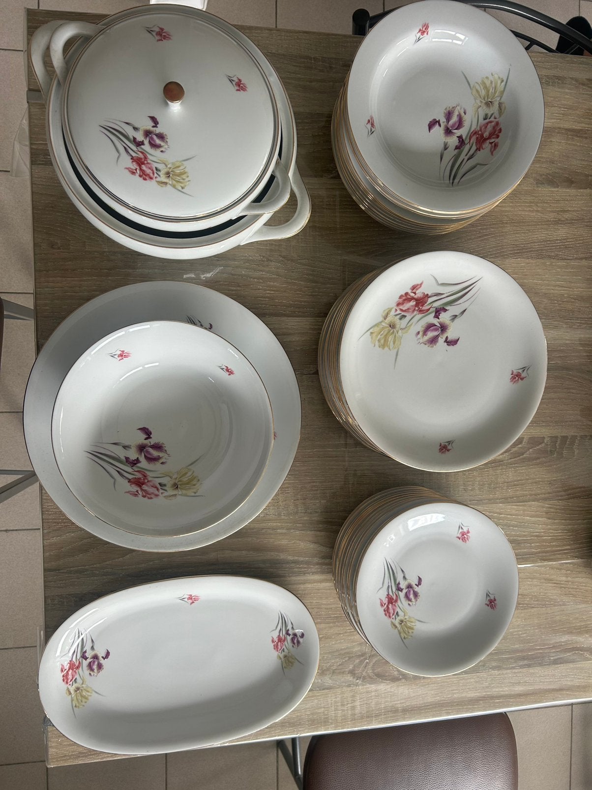 12 delig eet en koffieservies Bavaria, Ophalen
