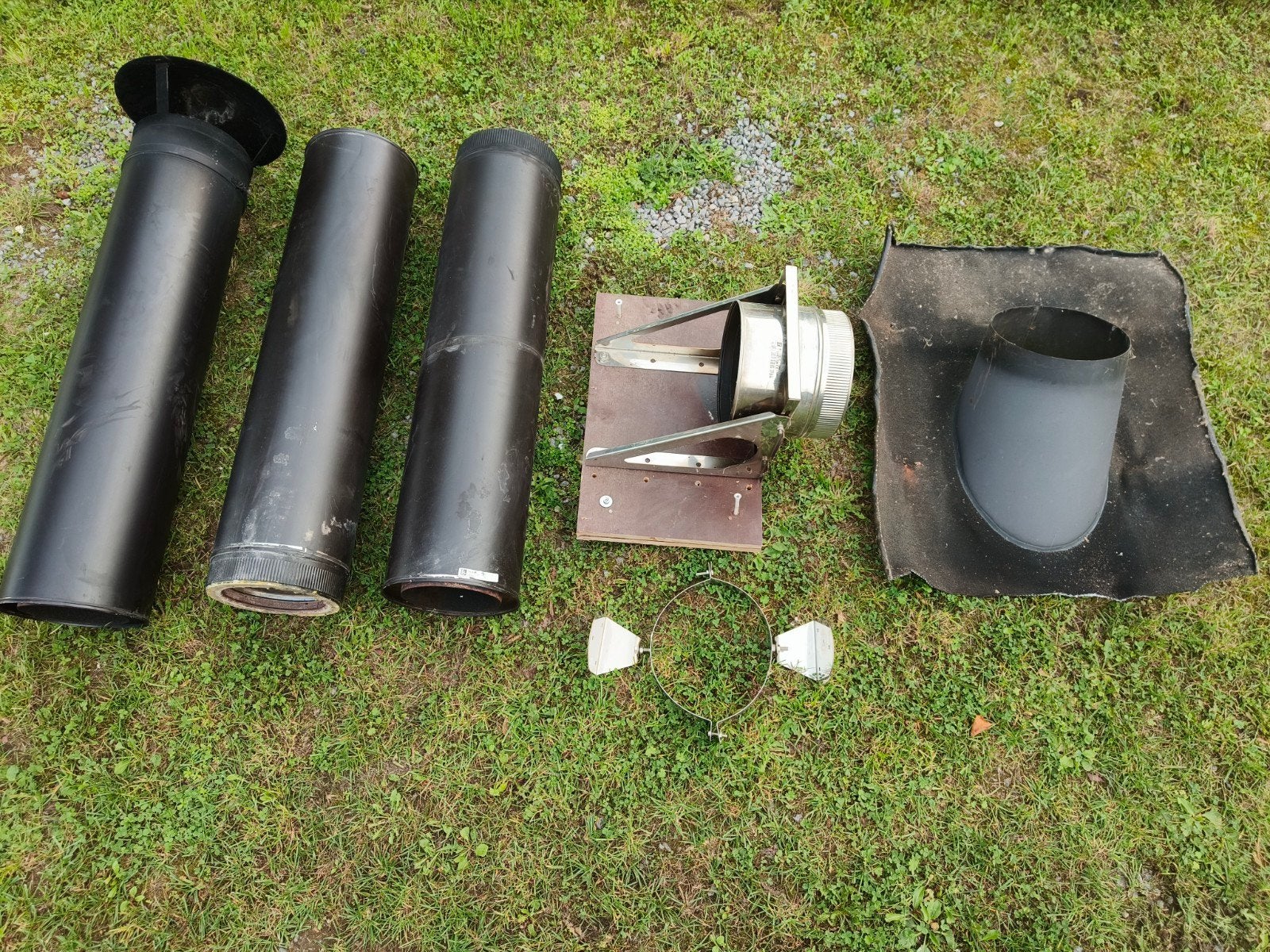 Complete set rookkanalen Ø180 mm / dubbelwandig Ø175 mm, Ophalen