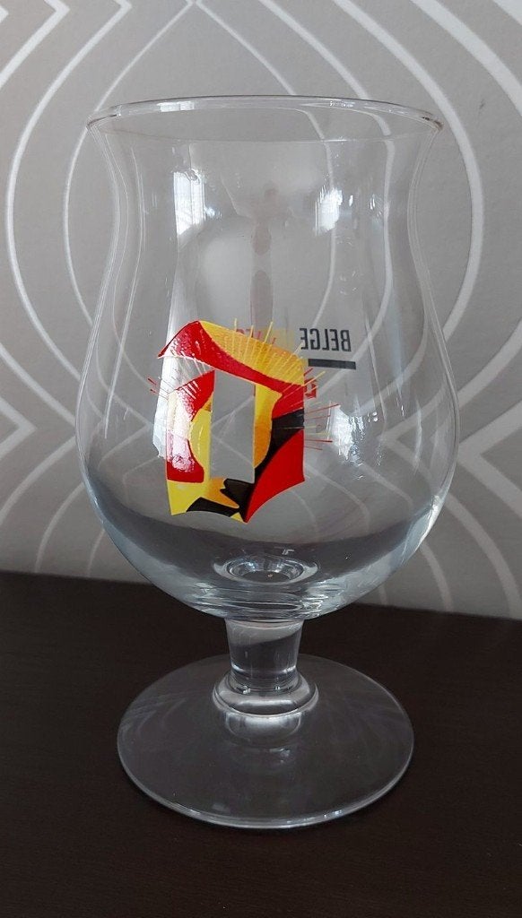 Duvel glas 'Belge une fois' (N), Ophalen of Verzenden, Bierglas