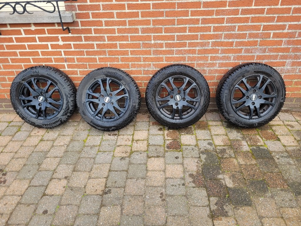 Set wielen met winterbanden 175/65 R14, Auto-onderdelen, Ophalen, 14 inch, Gebruikt, Velg(en)