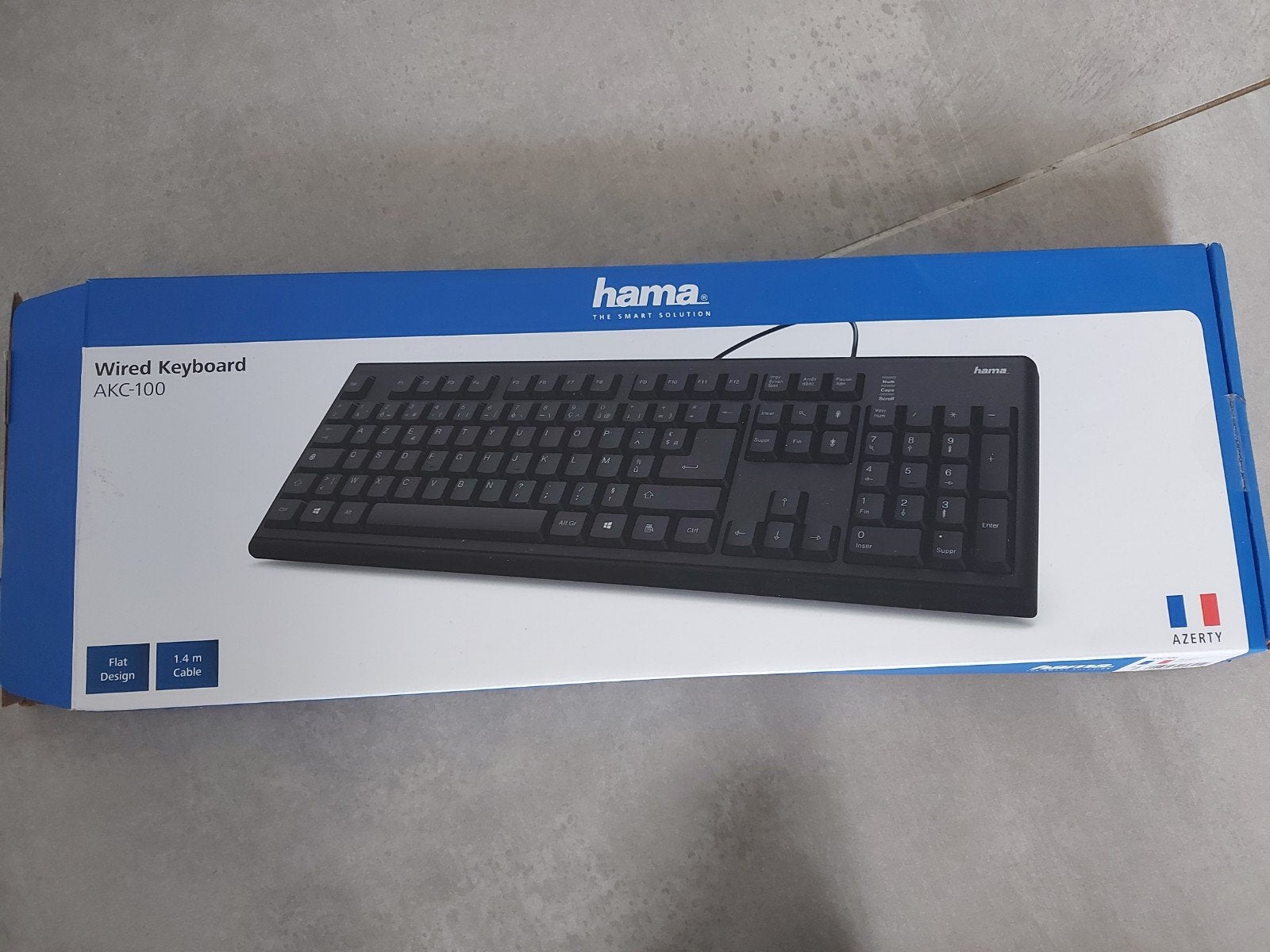 Hama Toetsenbord AZERTY – ZGAN, Ophalen, Azerty, Zo goed als nieuw, Bedraad