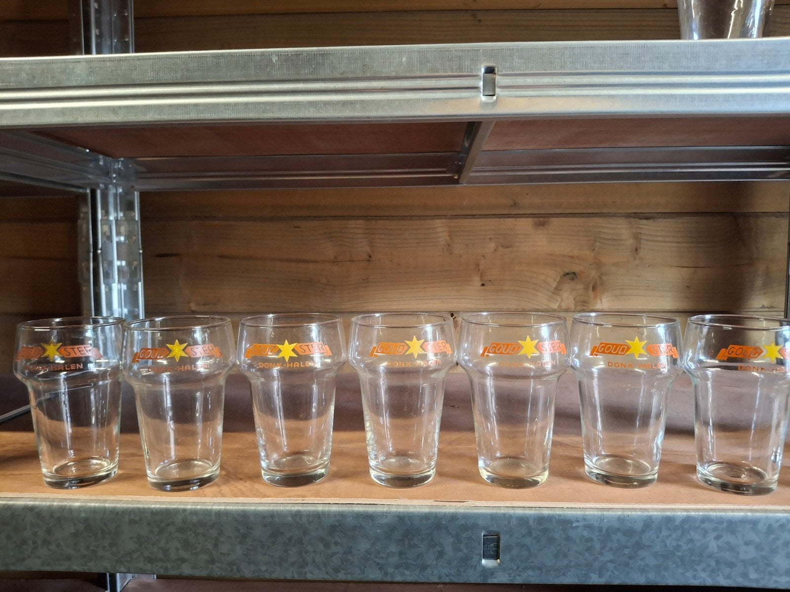 oude bierglazen goudster donk halen, Verzamelen, Ophalen of Verzenden