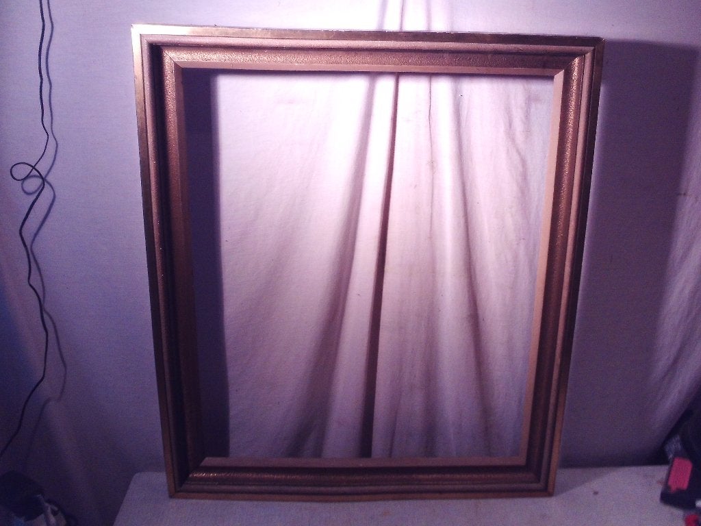 Beau cadre en bois doré antique - 75x64/65x54, Enlèvement ou Envoi, Utilisé, Doré, Avec système de suspension