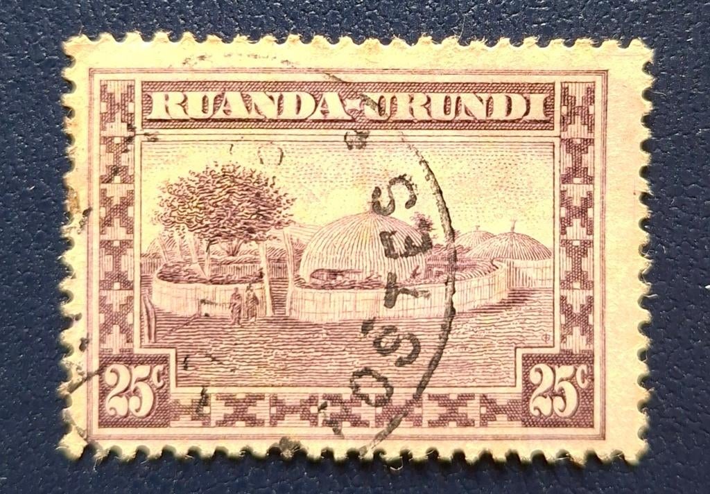 Postzegel Ruanda-Urundi OBP 94, Postzegels en Munten, Ophalen of Verzenden, Gestempeld