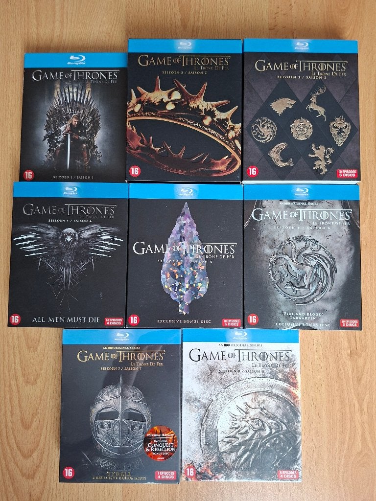 Game of Thrones seizoen 1 t/m 8 (COMPLEET - Blu-ray), Engels, Fantasy, Ophalen of Verzenden, Zo goed als nieuw