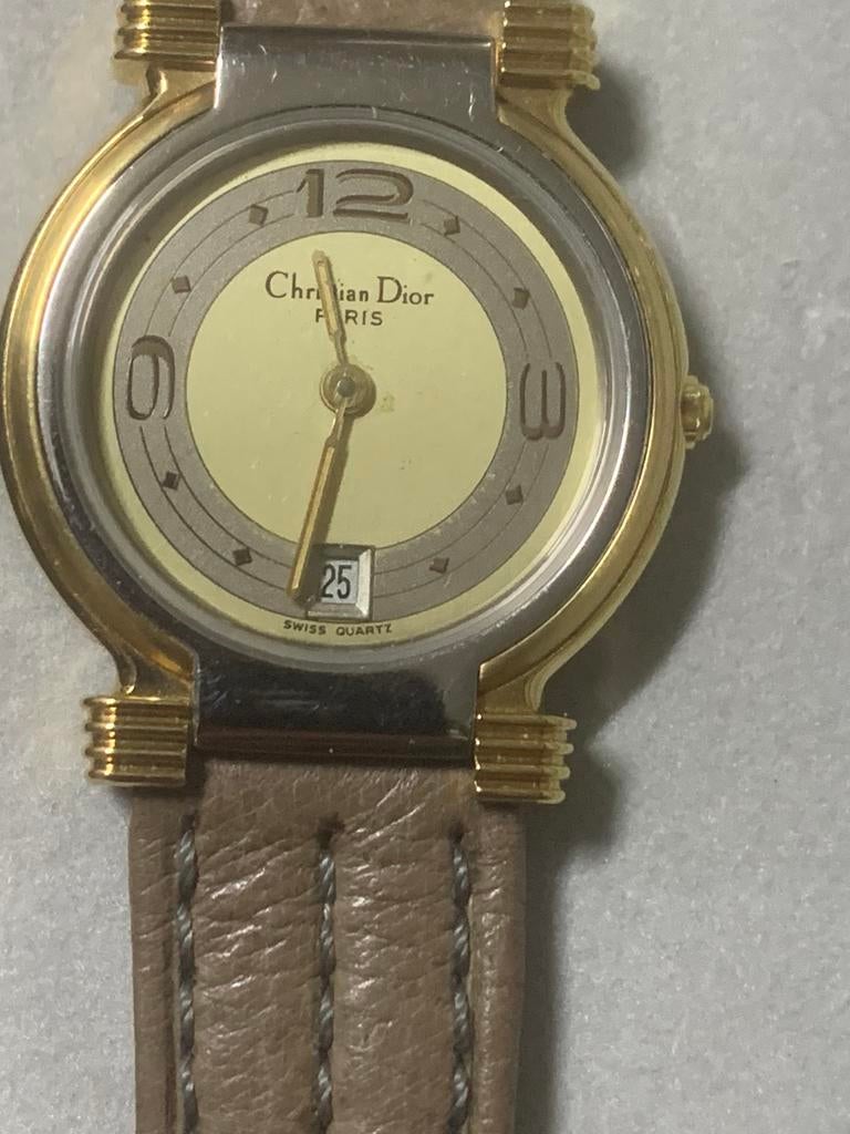 Christian Dior horloge, Overige merken, Leer, Staal, Polshorloge