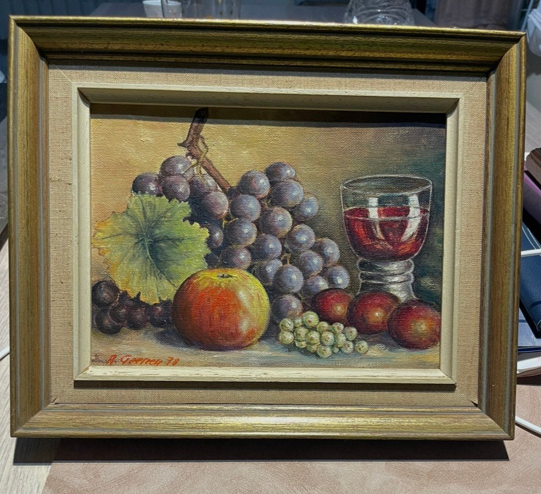 Belle peinture d'ambiance Nature morte, peinture à l'huile, Daté, Enlèvement ou Envoi, Peinture à l'huile, Nature morte