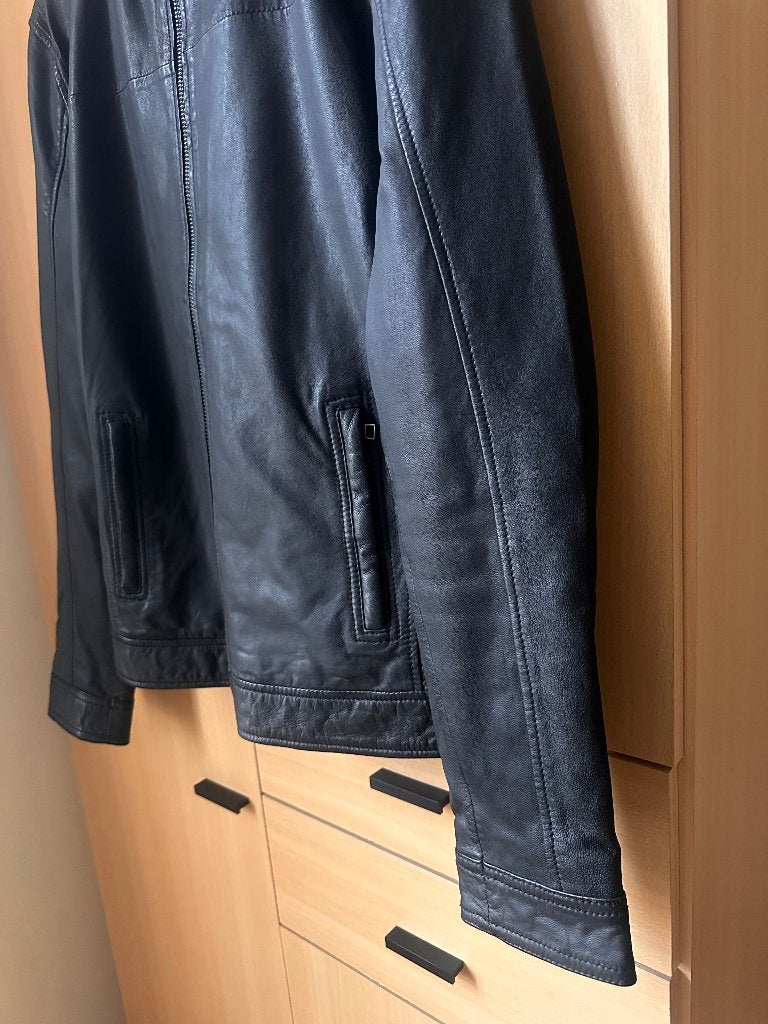 Veste en cuir noir • Goosecraft • Neuve, Enlèvement ou Envoi, Neuf, Taille 48/50 (M), Noir