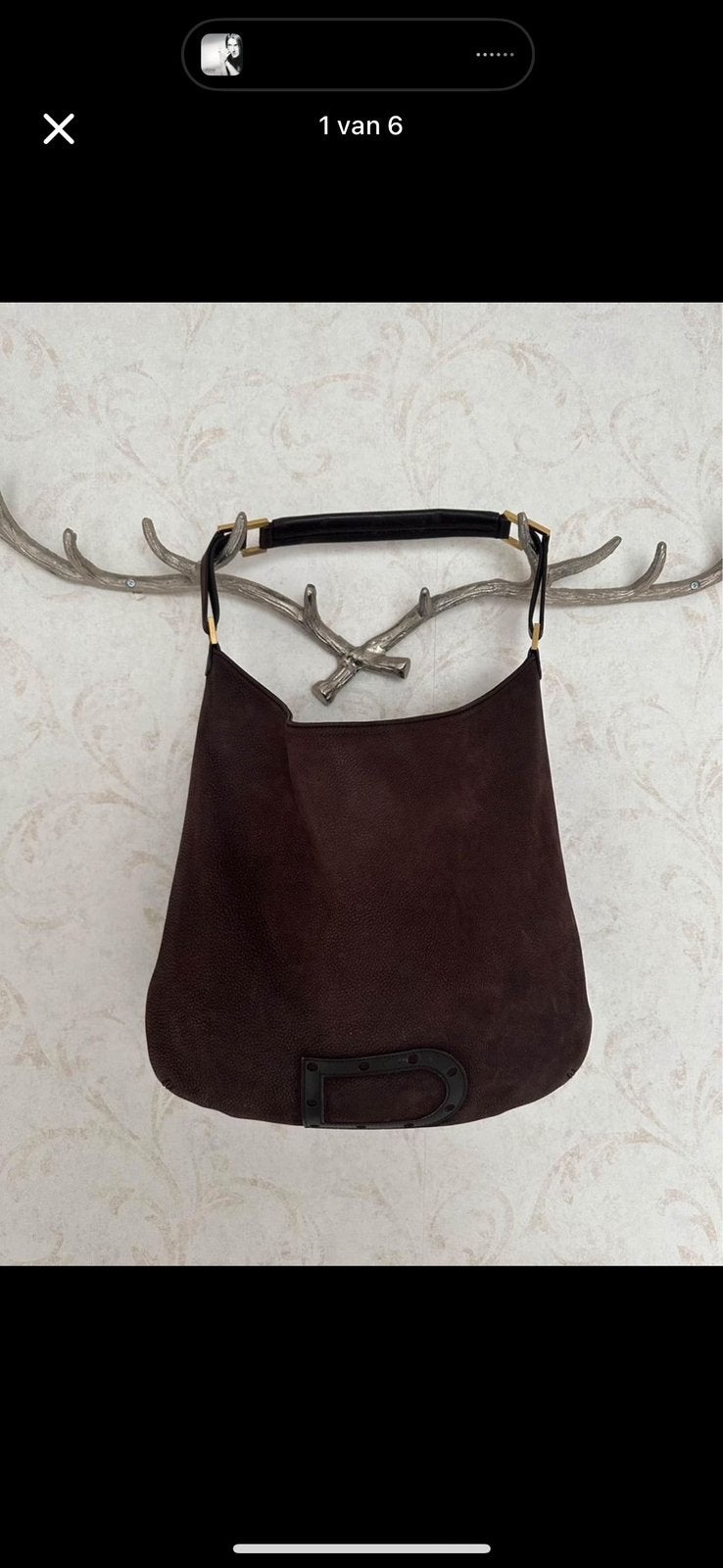 Delvaux Louise, Handtassen en Accessoires, Ophalen, Zo goed als nieuw, Bruin, Schoudertasje